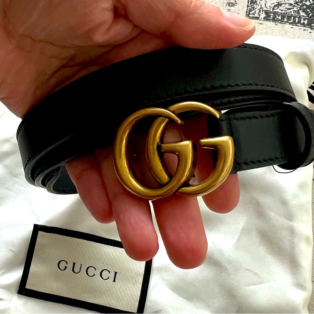 SOLD Authentic Gucci Thin Marmont Belt